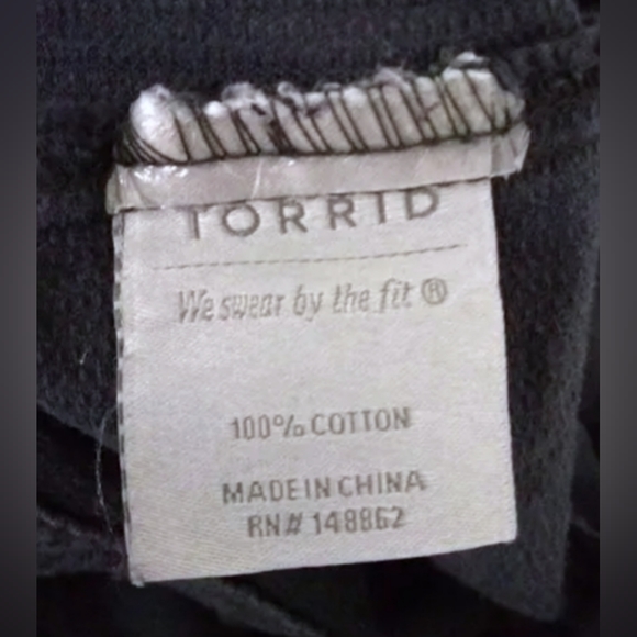 Torrid, Black Twill Jacket, "Property Of No One" Size 3X - Picture 4 of 8